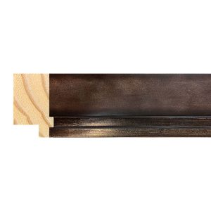 30x20mm Walnut/Pewter Lip LUXE Athens Flat Moulding