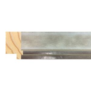 30x20mm White/Pewter Lip LUXE Athens Flat Moulding