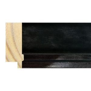 50x20mm Black/Pewter Lip LUXE Athens Flat Moulding
