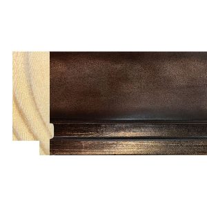 50x20mm Walnut/Pewter Lip LUXE Athens Flat Moulding
