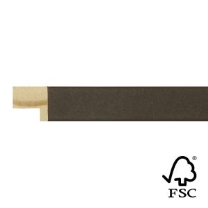 17x17mm Brown Kaleidoscope Flat Moulding FSC