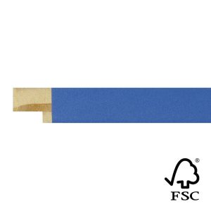 17x17mm Blue Kaleidoscope Flat Moulding FSC