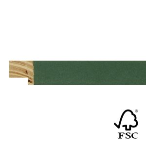 17x17mm Dark Green Kaleidoscope Flat Moulding FSC