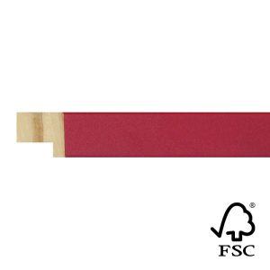 17x17mm Dark Red Kaleidoscope Flat Moulding FSC