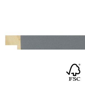 17x17mm Grey Kaleidoscope Flat Moulding FSC