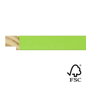 17x17mm Light Green Kaleidoscope Flat Moulding FSC