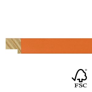 17x17mm Orange Kaleidoscope Flat Moulding FSC