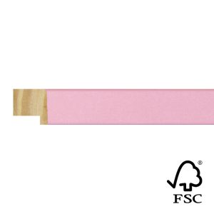 17x17mm Pink Kaleidoscope Flat Moulding FSC