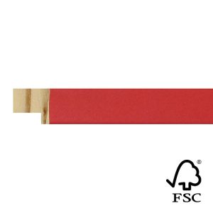 17x17mm Red Kaleidoscope Flat Moulding FSC