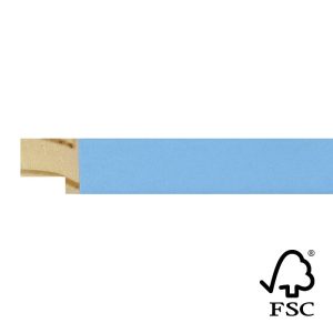 17x17mm Sky Blue Kaleidoscope Flat Moulding FSC