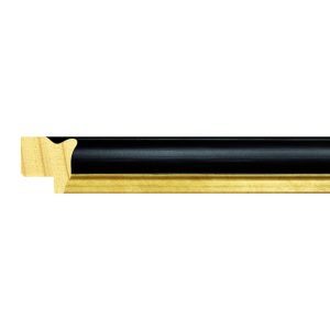 17x17mm Black & Gold Palma Step Moulding