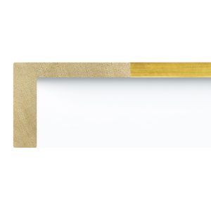 7x55mm White & Gold Palma L-shape Moulding