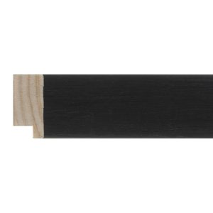 30x14mm Black Flat Moulding