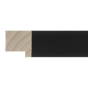 30x30mm Black Flat Moulding