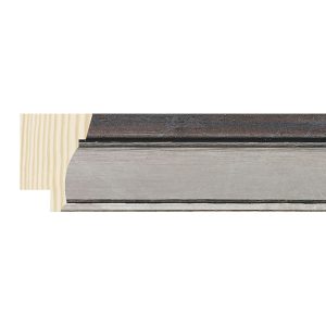 30x20mm Silver Firenze Scoop Moulding