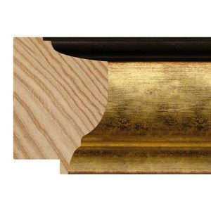 65x45mm Gold LUXE Waterloo Scoop Moulding - FSC