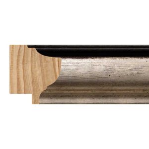 40x35mm Silver LUXE Waterloo Scoop Moulding