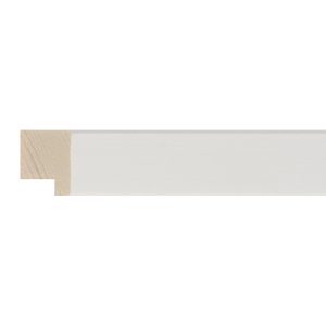 20x15mm White Flat Moulding