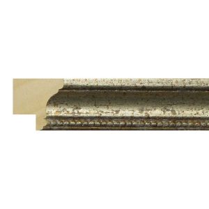 25x25mm Silver Scoop Moulding