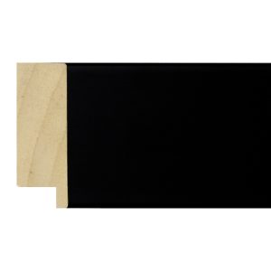 53x20mm Black Flat Moulding