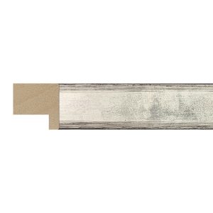 22x22mm Silver/Black Corners Chicago Block Moulding