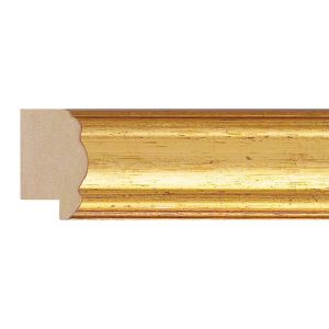 33x18mm Gold Scoop Moulding