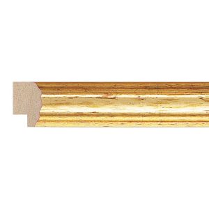 22x14mm Gold Scoop Moulding