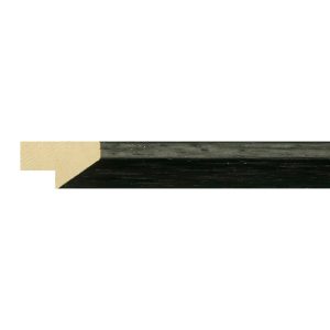 14x25mm Black Bevel Moulding