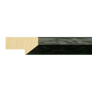 19x35mm Black Bevel Moulding