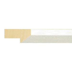 19x35mm White Bevel Moulding