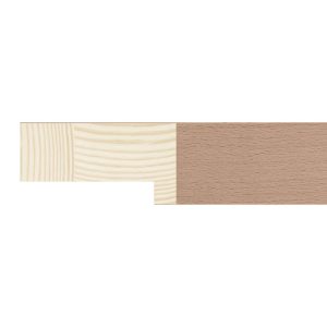 25x48mm Beech Veneer Maiella Flat Moulding