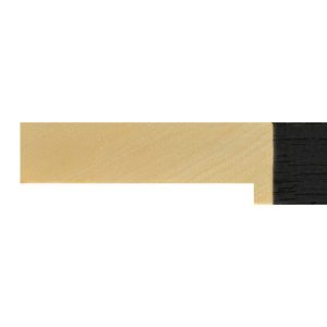 25x78mm Black Flat Moulding