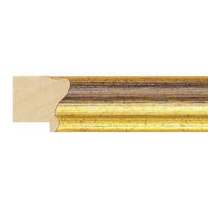 22x20mm Black & Gold Scoop Moulding