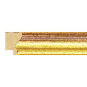 22x20mm Red & Gold Scoop Moulding