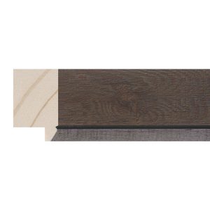 34x19mm Brown/ Silver SE Oakhill Flat Moulding
