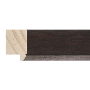34x19mm Wenge/Silver SE Oakhill Flat Moulding
