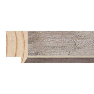 34x19mm White/Silver SE Oakhill Flat Moulding