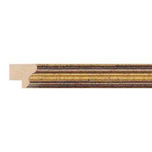 16x18mm Black & Gold Scoop Moulding