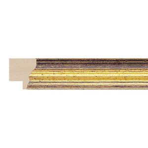 21x19mm Black & Gold Scoop Moulding