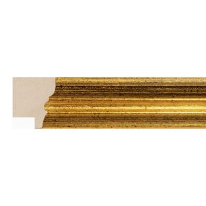 25x19mm Black & Gold Scoop Moulding