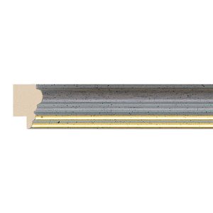 21x14mm Grey & Gold Step Moulding