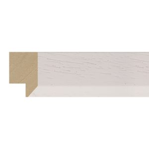 30x19mm White Ravenna Bevel Moulding