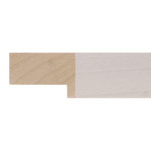 30x42mm White Flat Moulding
