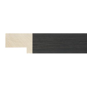 23x33mm Distressed Black Exmoor Flat Moulding