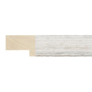 23x33mm Distressed White Exmoor Flat Moulding