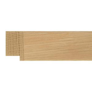 33x20mm Raw Oak Flat Moulding
