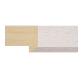 34x42mm White Ravenna Flat/Bevel Moulding