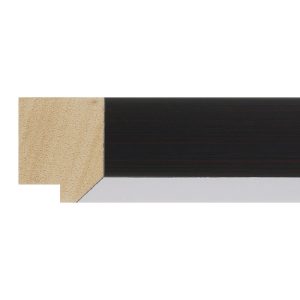 35x29mm Wenge & Silver Bevel Moulding
