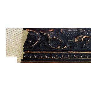 38x25mm Decorative Black Kashmir Bevel Moulding