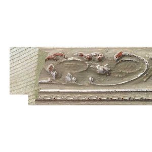 38x25mm Decorative Silver Kashmir Bevel Moulding
